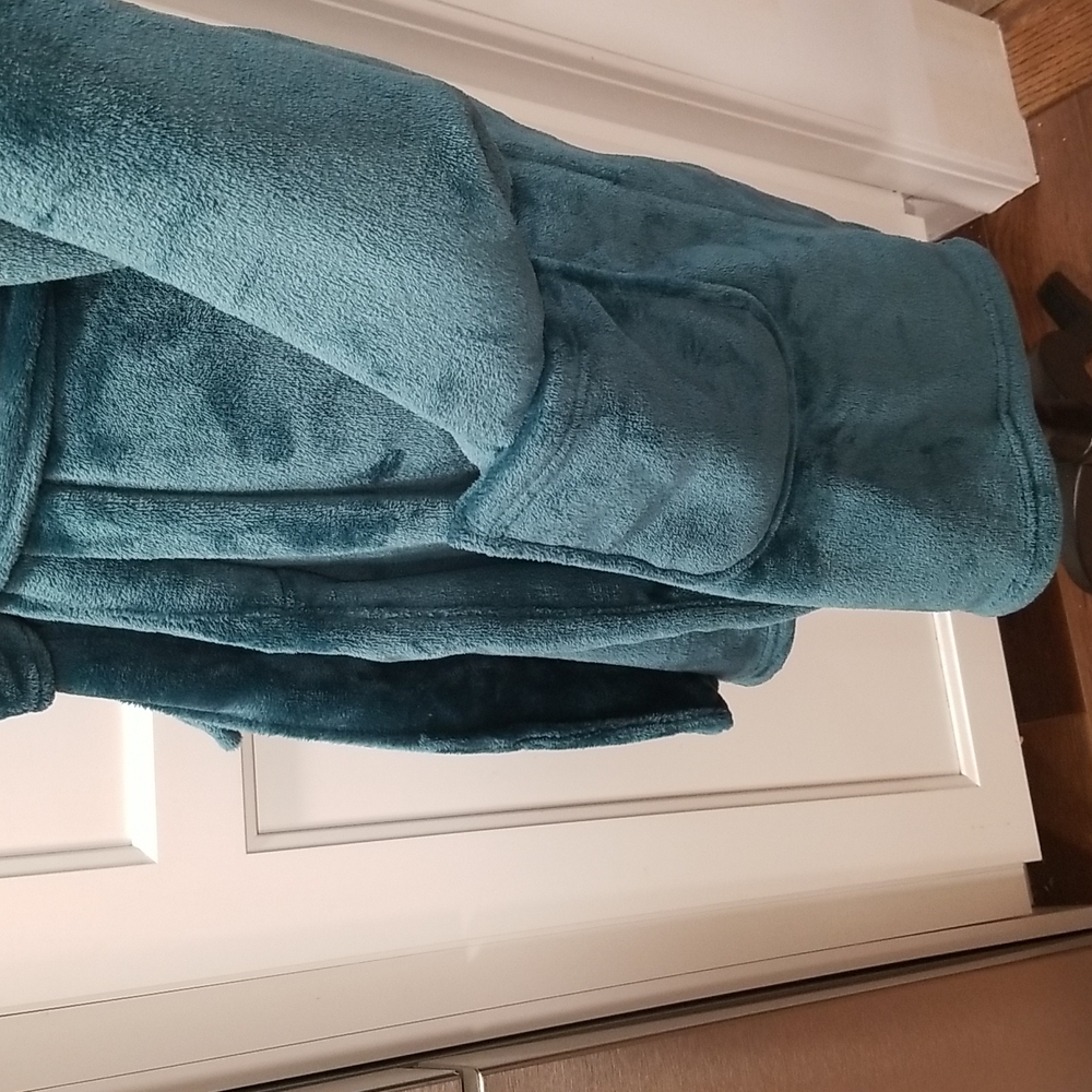 NWT! Victorias Secret Cozy Green Short Robe Super Soft XS/S - Picture 7 of 14